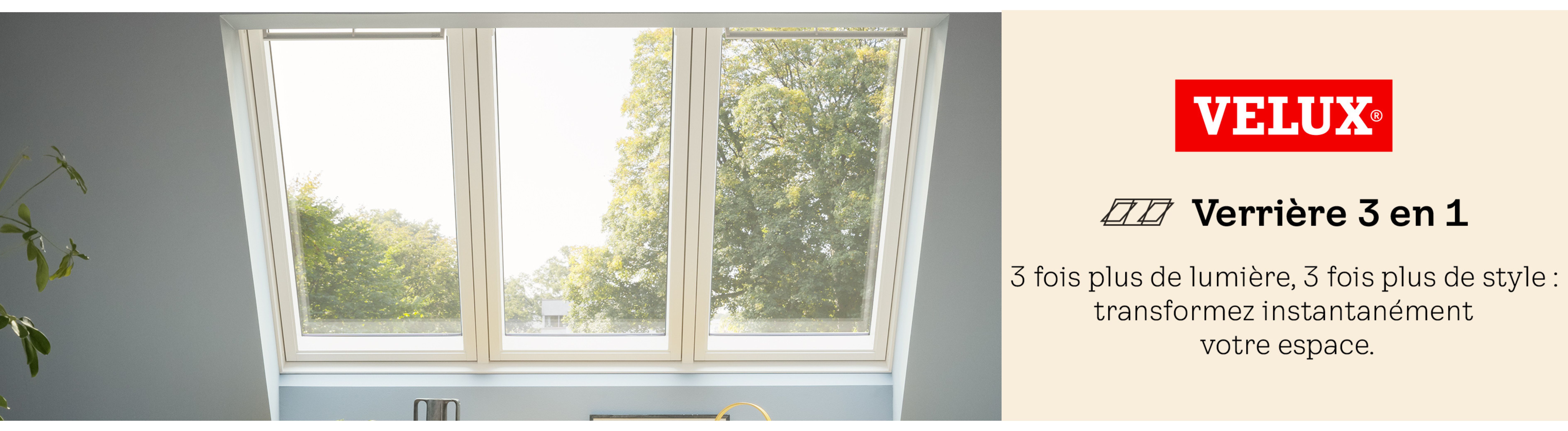 Velux verrière 3en1