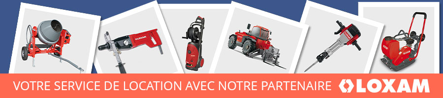 Votre service de location avec notre partenaire Loxam